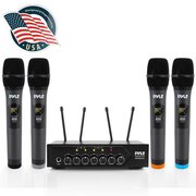 Pyle Bluetooth Uhf 4 Handheld Microphone PDWM4120